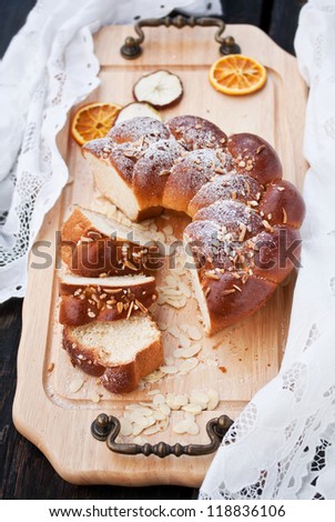 Sweet braided bread