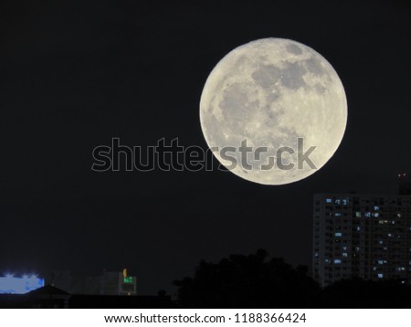 Full moon in the night