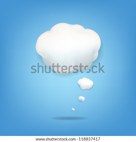 Cloud Icon With Gradient Mesh, Vector Illustration Royalty-Free Stock Photo #118837417
