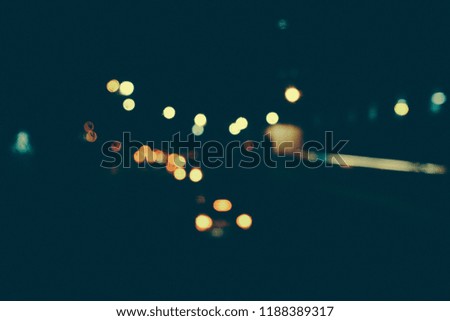 Defocused urban abstract texture bokeh city lights & traffic jams in London