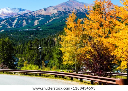 Fall in Summit County Colorado Royalty-Free Stock Photo #1188434593