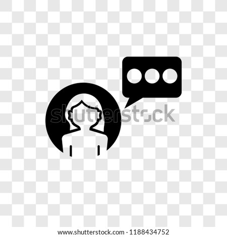 Influencer vector icon isolated on transparent background, Influencer transparency logo concept