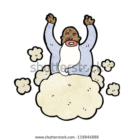 god on cloud cartoon
