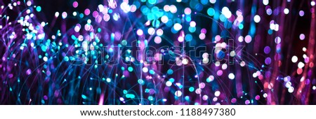 Abstract background with defocused bokeh fir Stars in the night sky,nebula and galaxy.