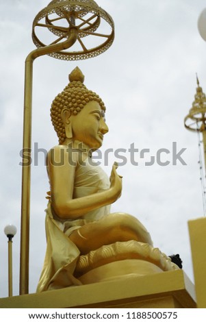 Buddha statue at the temple.
