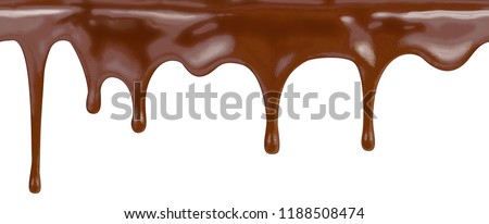 seamless chocolate pattern on white background with clipping path included