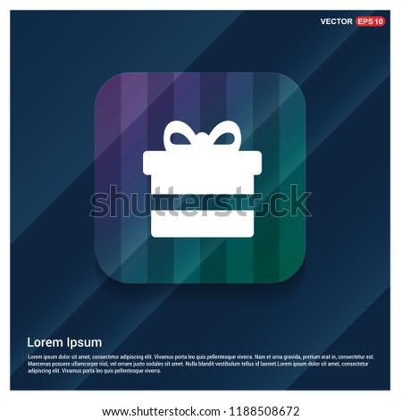 Christmas Gift Box Icon - Free vector icon