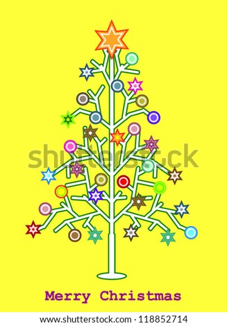 christmas tree simple drawing