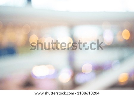 Abstract bokeh background ,texture, light bokeh in the department store