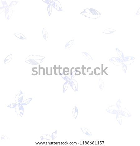 Light Purple vector seamless abstract design with leaves. leaves on blurred abstract background with gradient. Pattern for design of window blinds, curtains.