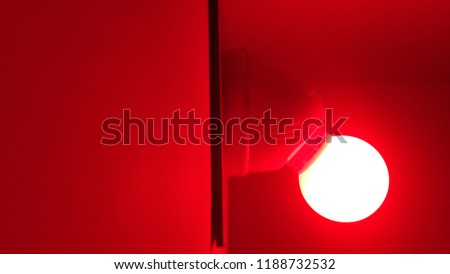 Red light in my home.