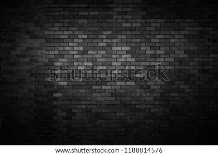 Black wall background The surface of the brick dark jagged. Abstract black wall background Royalty-Free Stock Photo #1188814576