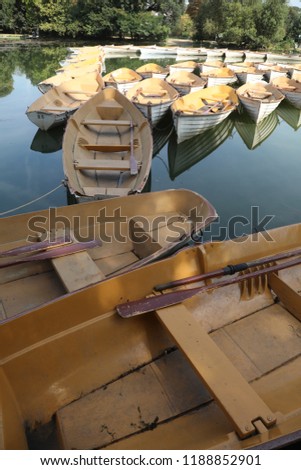 small boat in paris