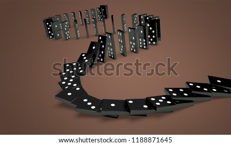 Domino Effect concept
