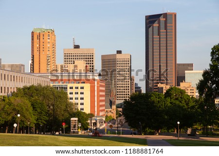 Panorama of St. Paul. St. Paul, Minnesota, USA.
