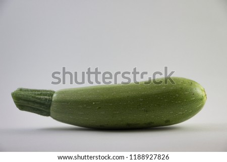 Zucchini in lightbox