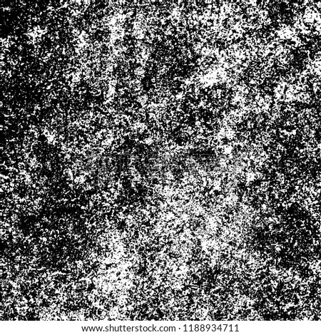 Grunge texture is black and white. Abstract vector background. Monochrome dark pattern on vintage surface