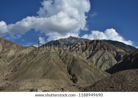Landscape of Hunza valley near Abbottabad