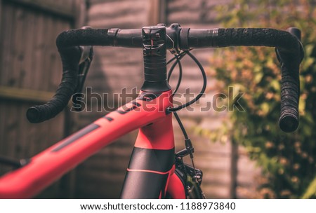 Road racing bike handlebars and stem