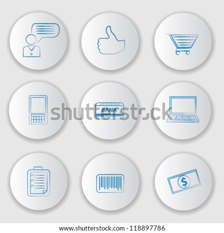 Business and finance,icon set,Vector