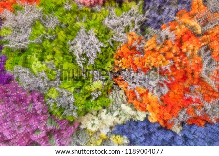 abstract background of colorful flowers - texture backdrop in impressionist painting style