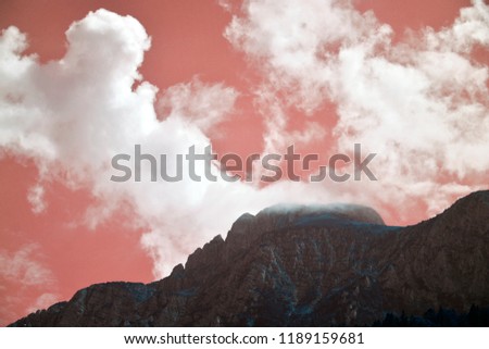 Mountain in the cloud