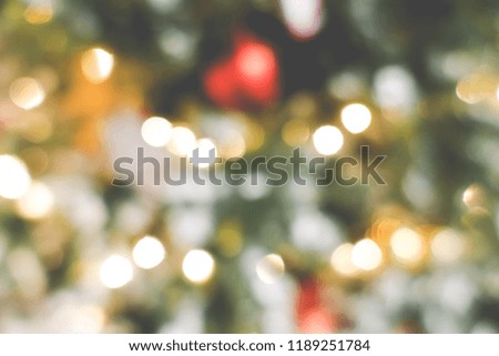 Abstract blurry light for background for Merry Christmas day