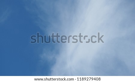 Blue and white sky