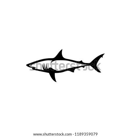 vector shark silhouette