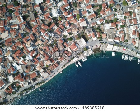 Greek islands sailing drone pictures 