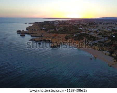 Portugese Algarve coast drone pictures