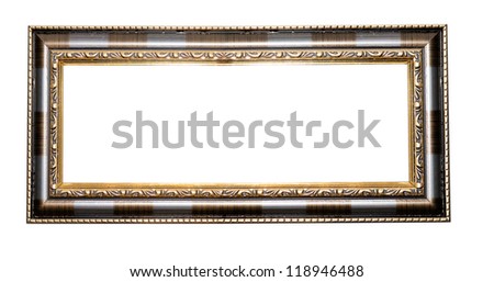 photo frame on an isolated white background