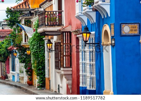 View of Cartagena de Indias, Colombia Royalty-Free Stock Photo #1189517782