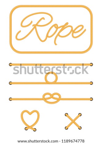 Rope and knot vector