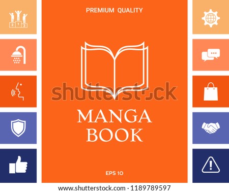 Elegant logo with book symbol with pages