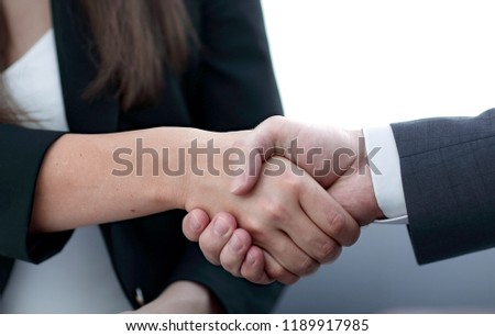 Business handshake ,congratulations or Partnership concept. Royalty-Free Stock Photo #1189917985