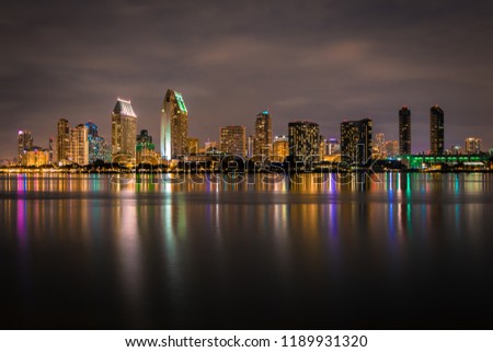 San Diego Skyline at Night
