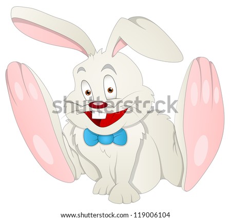 Rabbit - Cartoon Character - Vector Illustration