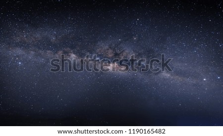 Core of milky way galaxy for background. soft focus and noise due to long expose and high iso.