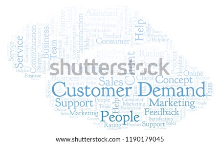 Customer Demand word cloud.