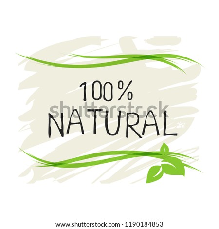 Natural product 100 bio healthy organic label and high quality product badges. Eco, 100 bio and natural food product icon. Emblems for cafe, packaging etc. Vector