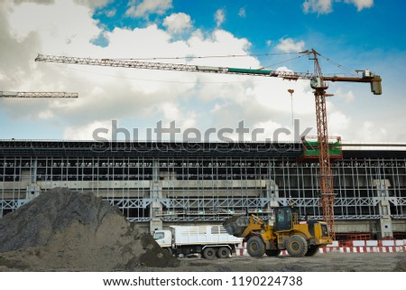 Big construction background