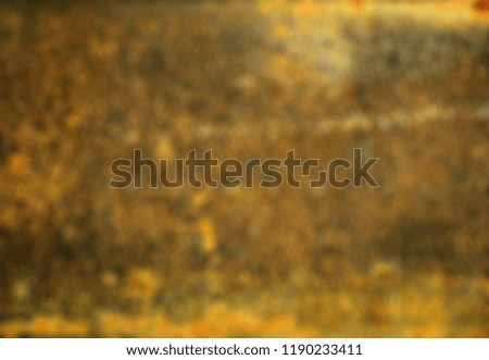 Bokeh blurred phototography. Texture of rusty metal with shabby paint. Mockup. Background