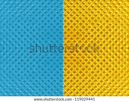 Gold and blue tile background