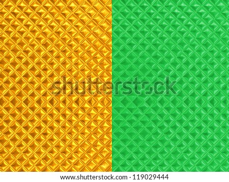 Gold and Green tile background