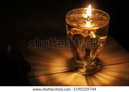 candles are peaceful and calm at night