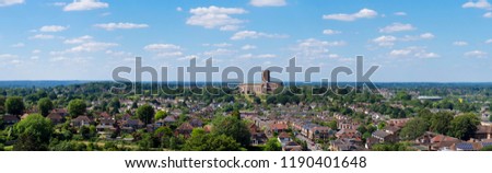 europe, UK, England, Surrey, Guildford, Cathedral panorama Royalty-Free Stock Photo #1190401648