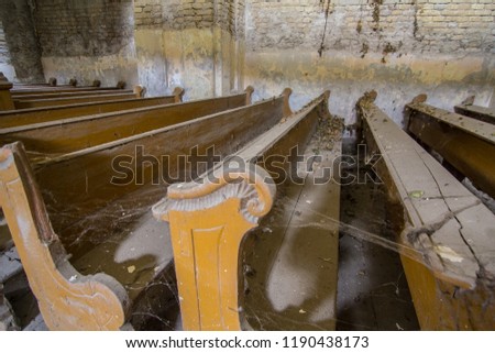 Old abandoned church Royalty-Free Stock Photo #1190438173