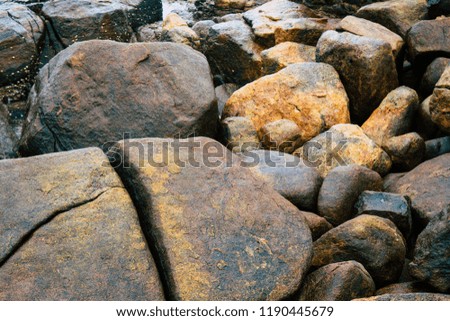 Pattern of Seamless rock texture and surface background closeup
