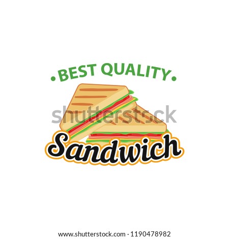 Sandwich Logo Design Vector